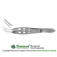 Utrata Capsulorrhexis Forcep Very Delicate Triangular Grasping Tips - Extremely Thin Stainless Steel, 10.5 cm - 4" Shanks Length 11 mm